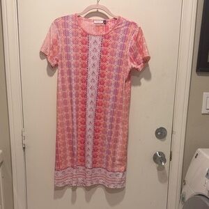 Colorful Short Sleeve Dress